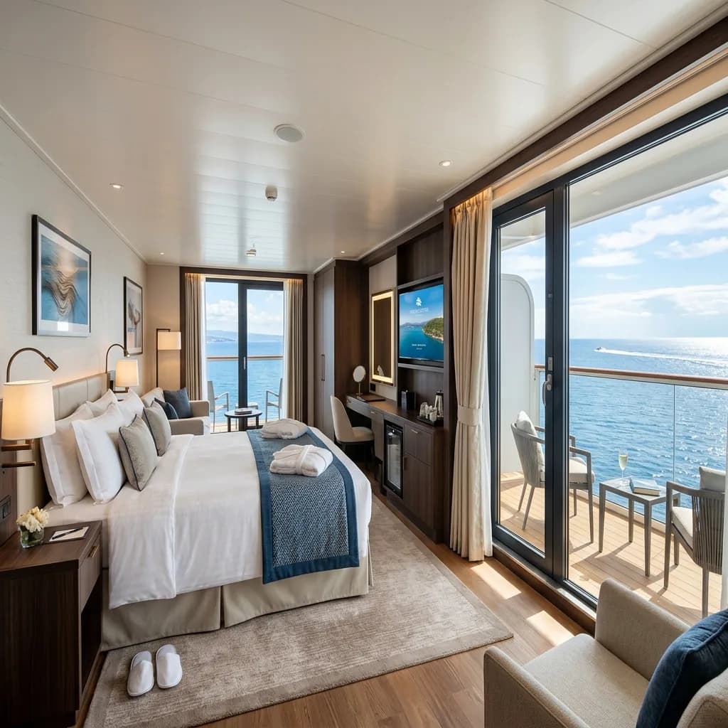 Luxury cruise deck