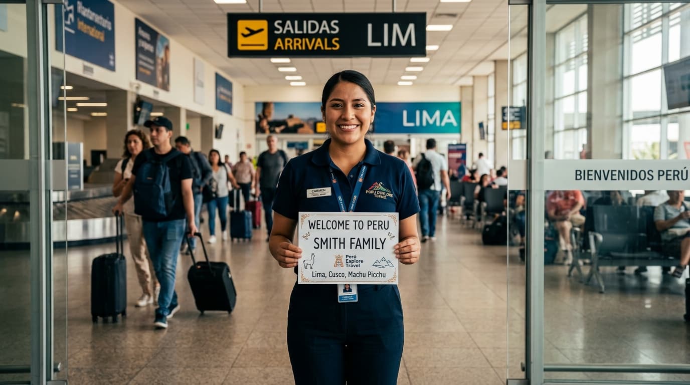 Recepción en aeropuerto de Lima