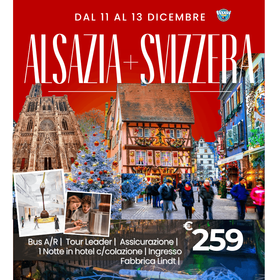 Tour de 2 días: Colmar, Estrasburgo, Basilea, Zúrich y Fábrica Lindt
